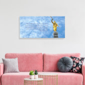 Angel Moroni op Salt Lake Temple Canvas Afdruk (Insitu (Woonkamer))