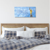 Angel Moroni op Salt Lake Temple Canvas Afdruk (Insitu (Slaapkamer))