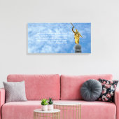 Angel Moroni op Salt Lake Temple Canvas Afdruk (Insitu (Woonkamer))
