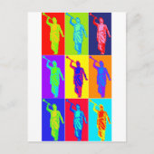 Angel Moroni Pop Art Briefkaart (Voorkant)