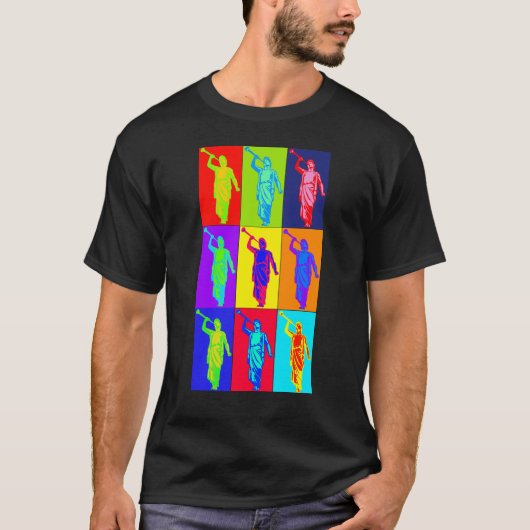 Angel Moroni Pop Art T-shirt (Voorkant)