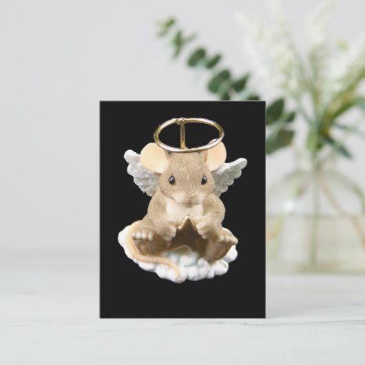 Angel Mouse Briefkaart (Staand voorkant)