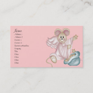 Angel Mouse met een tas van sterren Visitekaartje