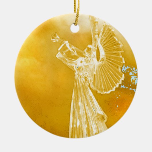 Angel Music Keramisch Ornament (Voorkant)