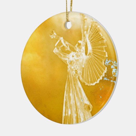 Angel Music Keramisch Ornament (Links)