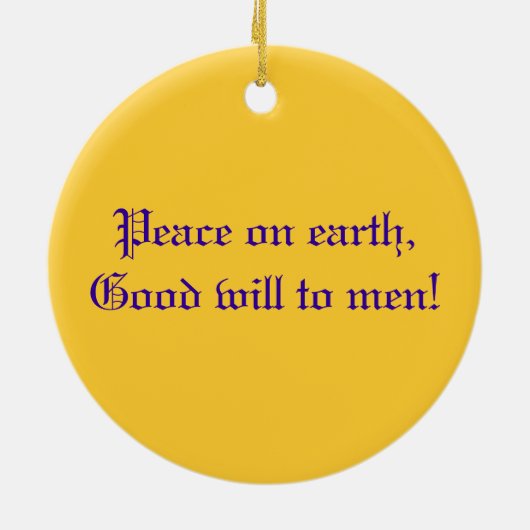 Angel Music Keramisch Ornament (Achterkant)