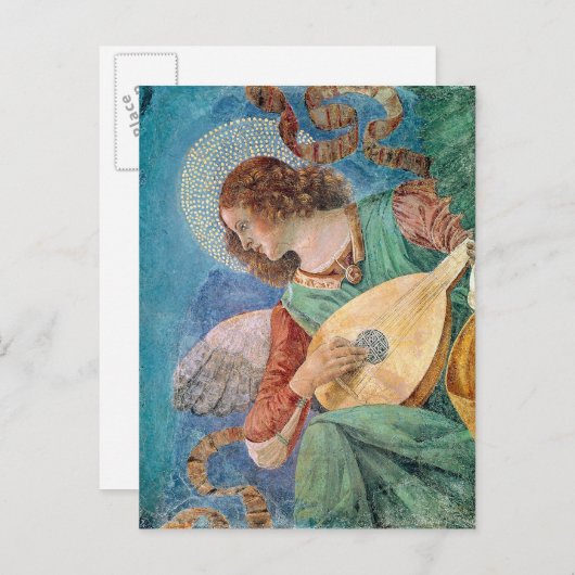 Angel Musician Briefkaart (Voorkant / Achterkant)