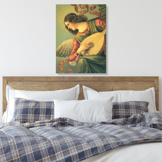 Angel Musician, Melozzo da Forli, Renaissance Art Canvas Afdruk (Insitu (Slaapkamer))