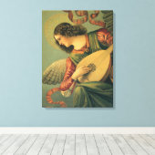 Angel Musician, Melozzo da Forli, Renaissance Art Canvas Afdruk (Insitu (Houten vloer))