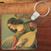 Angel Musician, Melozzo da Forli, Renaissance Art Sleutelhanger (Achterkant)