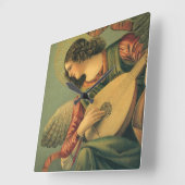 Angel Musician, Melozzo da Forli, Renaissance Art Vierkante Klok (Hoek)