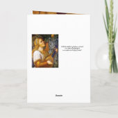 ANGEL MUSICIAN, Parchment Feestdagen Kaart (Achterkant)