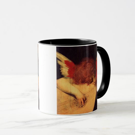 Angel Musician Rosso Fiorentino Christelijk Mok (Voorkant rechts)