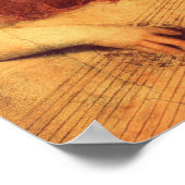 Angel Musician Rosso Fiorentino Christelijk Poster (Hoek)