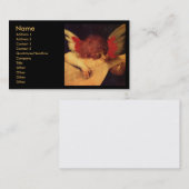 Angel Musician Rosso Fiorentino Christelijk Visitekaartje (Voorkant / Achterkant)