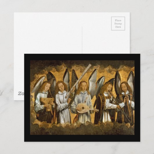 Angel Musicians c1480 Briefkaart (Voorkant / Achterkant)