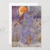 Angel-muzikant die een Violin speelt,  muziek (Voorkant / Achterkant)