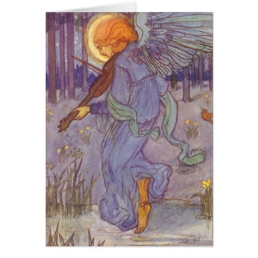 Angel-muzikant die een Violin speelt, muziek (Voorkant)