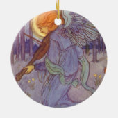 Angel-muzikant die een Violin speelt, muziek Keramisch Ornament (Achterkant)