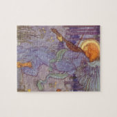 Angel-muzikant die een Violin speelt,  muziek Legpuzzel (Horizontaal)