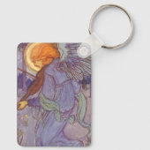 Angel-muzikant die een Violin speelt,  muziek Sleutelhanger (Achterkant)