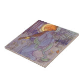 Angel-muzikant die een Violin speelt,  muziek Tegeltje (Zijkant)