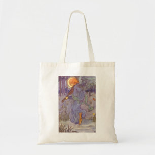 Angel-muzikant die een Violin speelt, muziek Tote Bag