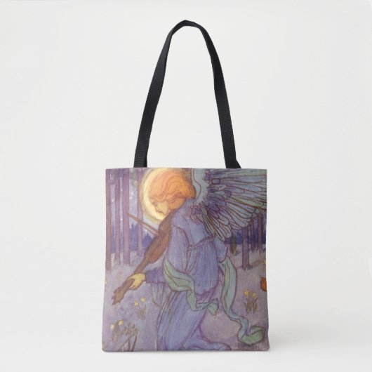 Angel-muzikant die een Violin speelt,  muziek Tote Bag (Voorkant)
