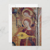 Angel-muzikanten van het schilderen van Virgin en  Briefkaart (Voorkant / Achterkant)