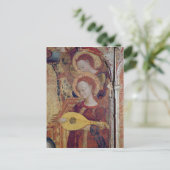 Angel-muzikanten van het schilderen van Virgin en  Briefkaart (Staand voorkant)