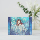 Angel na Rembrandt Van Gogh Fine Art Briefkaart (Staand voorkant)