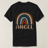 Angel Name Personalized Funny Women Rainbow T-shirt (Design voorkant)