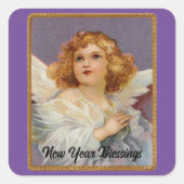 Angel New Year Sticker (Voorkant)