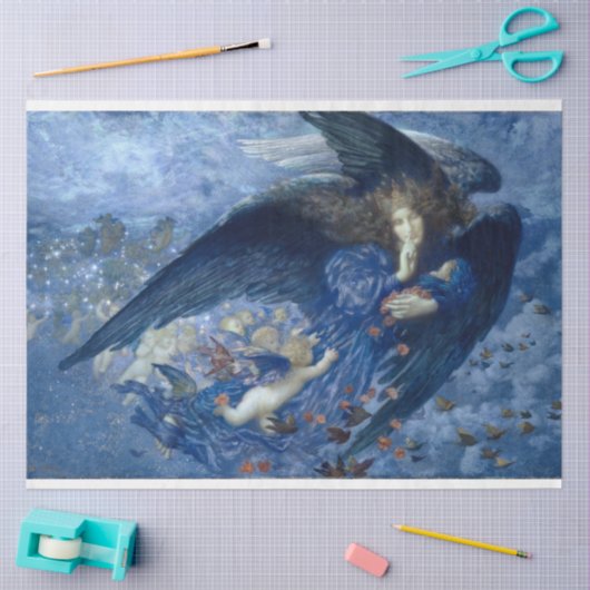 Angel night & haar sterren ontkoppelen papier (Craft)