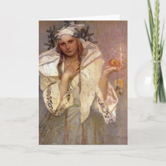 Angel Noel en Amerique Feestdagen Kaart (Voorkant)