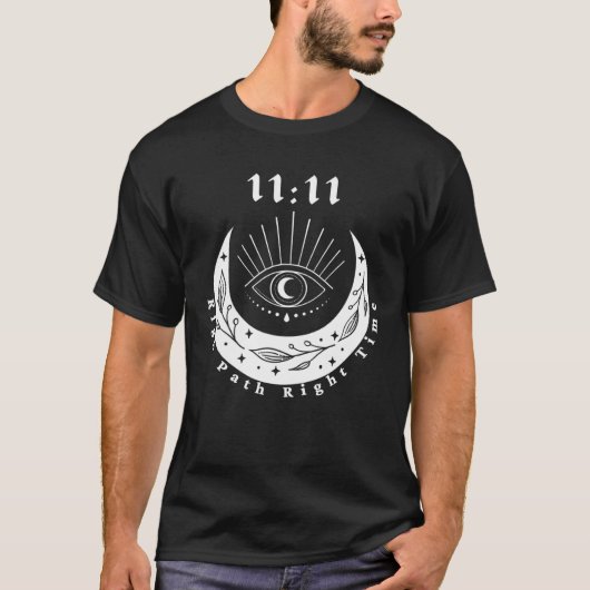 Angel Number 1111 Right Path Roght Time The Eye Mo T-shirt (Voorkant)