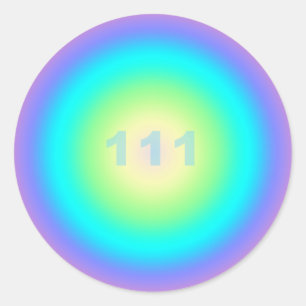 Angel Number 111 - Manifest Ronde Sticker