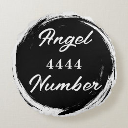 Angel Number "4444" Double Sided Rond Kussen