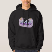 Angel Number 444 Hoodie – Simple Elegant Design (Voorkant)