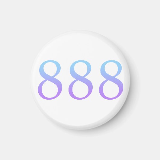 Angel Number 888 - Balance  Magneet (Voorkant)
