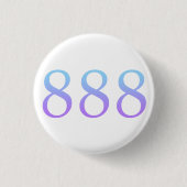 Angel Number 888 - Balance  Ronde Button 3,2 Cm (Voorkant)