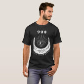 Angel Number 999 Cycle Complete The Eye Moon T-shirt (Voorkant volledig)