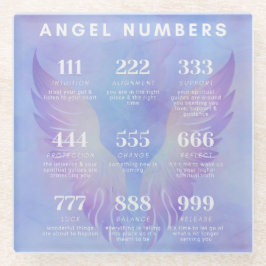 Angel Number Betekenis Collectie Glazen Onderzetter