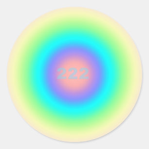 Angel Numbers 222 - Balance & Harmony Ronde Sticker