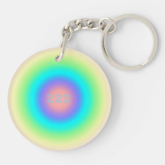 Angel Numbers 222 - Balance & Harmony Sleutelhanger (Achterkant)