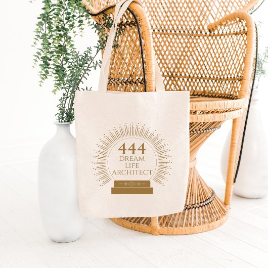 Angel Numbers 444 Dream Life Architect Tote Bag