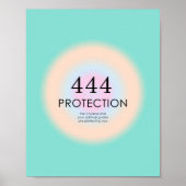 Angel Numbers Numerology 444 Protection Poster (Voorkant)