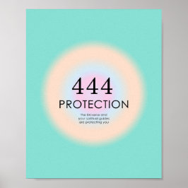 Angel Numbers Numerology 444 Protection Poster