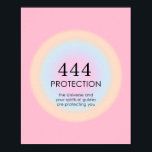 Angel Numbers Numerology 444 Protection Poster<br><div class="desc">Het spirituele ombre ontwerp, met engel 444, een getal, dat symboliseert dat je beschermd wordt door Universe en je spirituele gidsen, ongeacht de hardheid waarmee je wordt geconfronteerd.</div>
