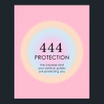 Angel Numbers Numerology 444 Protection Poster<br><div class="desc">Het spirituele ombre ontwerp, met engel 444, een getal, dat symboliseert dat je beschermd wordt door Universe en je spirituele gidsen, ongeacht de hardheid waarmee je wordt geconfronteerd.</div>